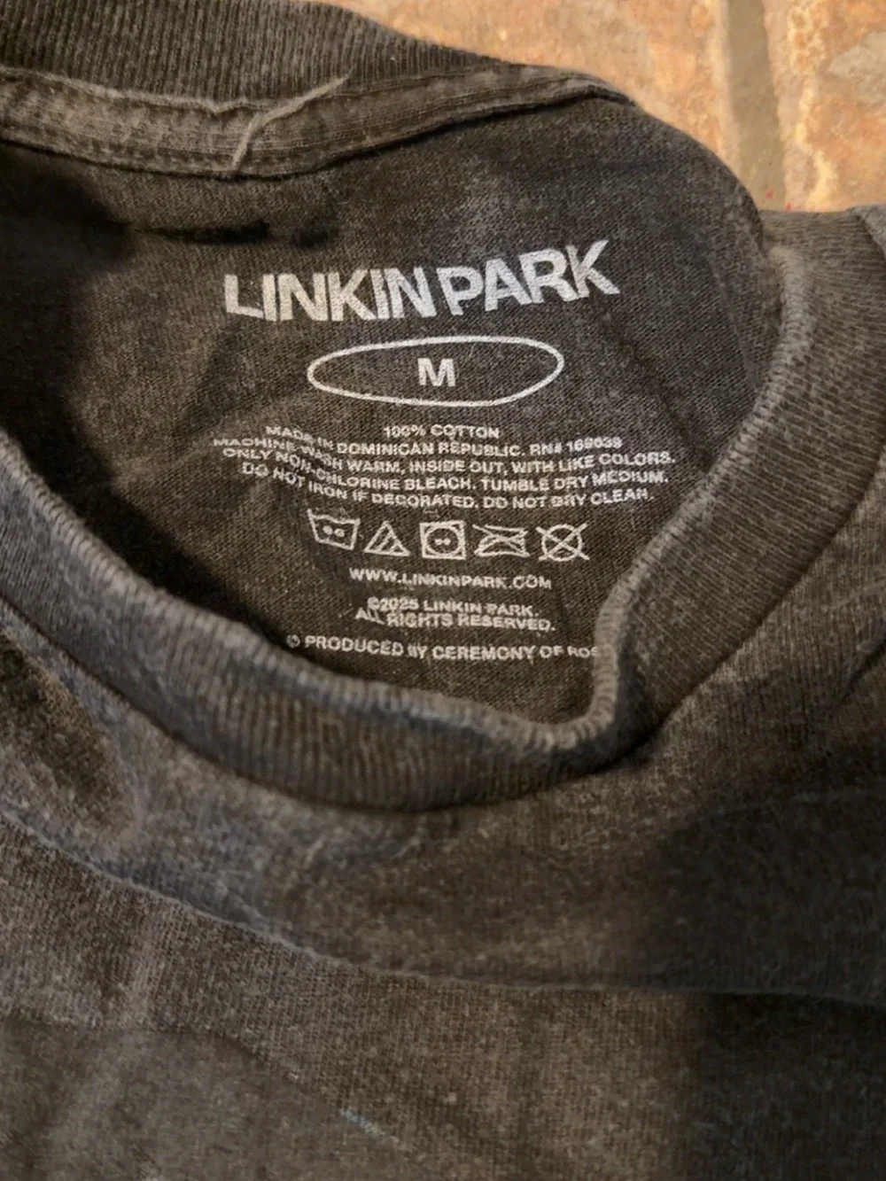 Linkin Park' Black Graphic Tour T‑Shirt